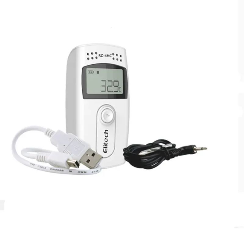 OEM - Data Logger de Temperatura Humedad para Cadena Frio - ELITECH RC-4HC