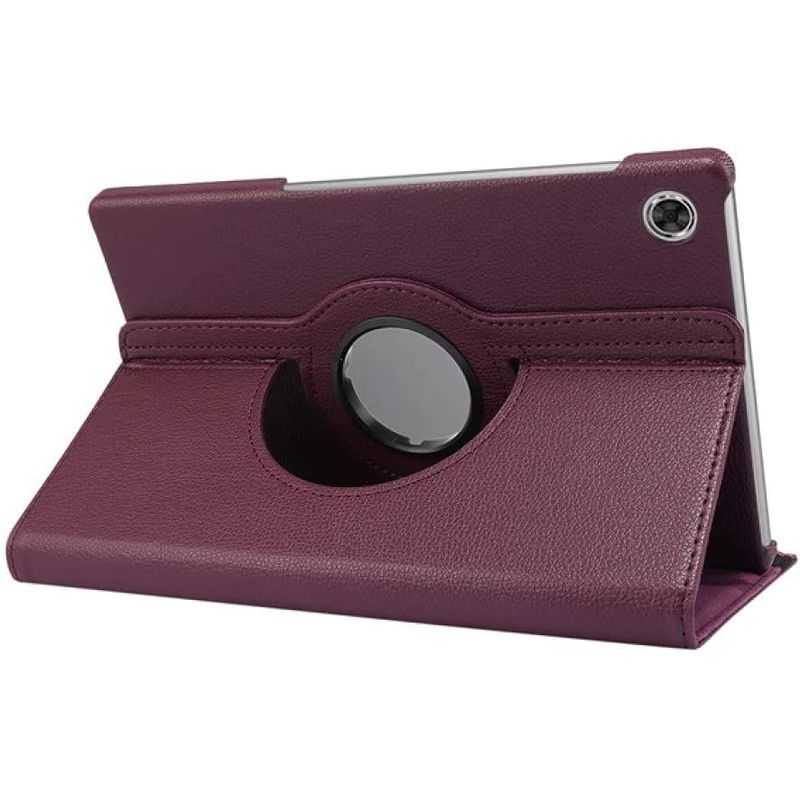 GENERICO - Funda Giratoria mas Mica de Vidrio para Tablet Lenovo P11 J606 Morado