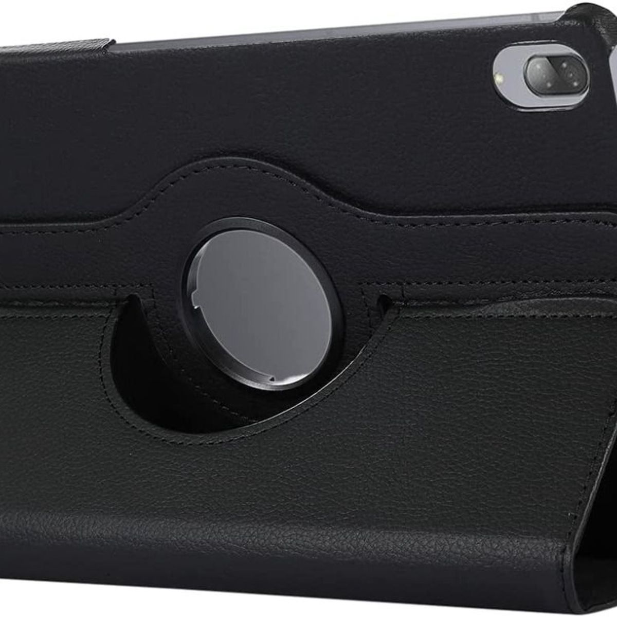 GENERICO - Funda Giratoria mas Mica de Vidrio para Tablet Lenovo P11 TbJ606 Negro