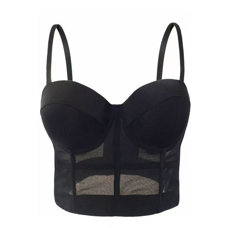 GENERICO - Bustier Corset Bralette Push Up Sujetador Crop Top Sexy