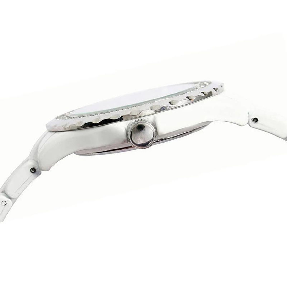 DISNEY - Reloj Disney Mickey & Minnie Mouse Abrazo Analógico Dama - Blanco