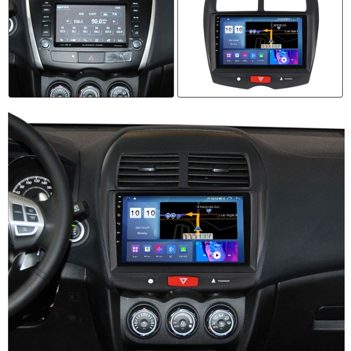 GENERICO - Autoradio Android Mitsubishi ASX 2010-2019 cámara Gratis