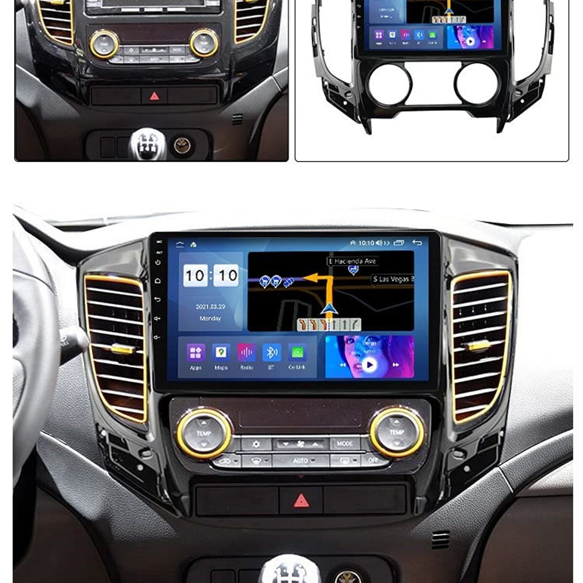 GENERICO - Autoradio Android Mitsubishi L200 2015-2020 cámara Gratis