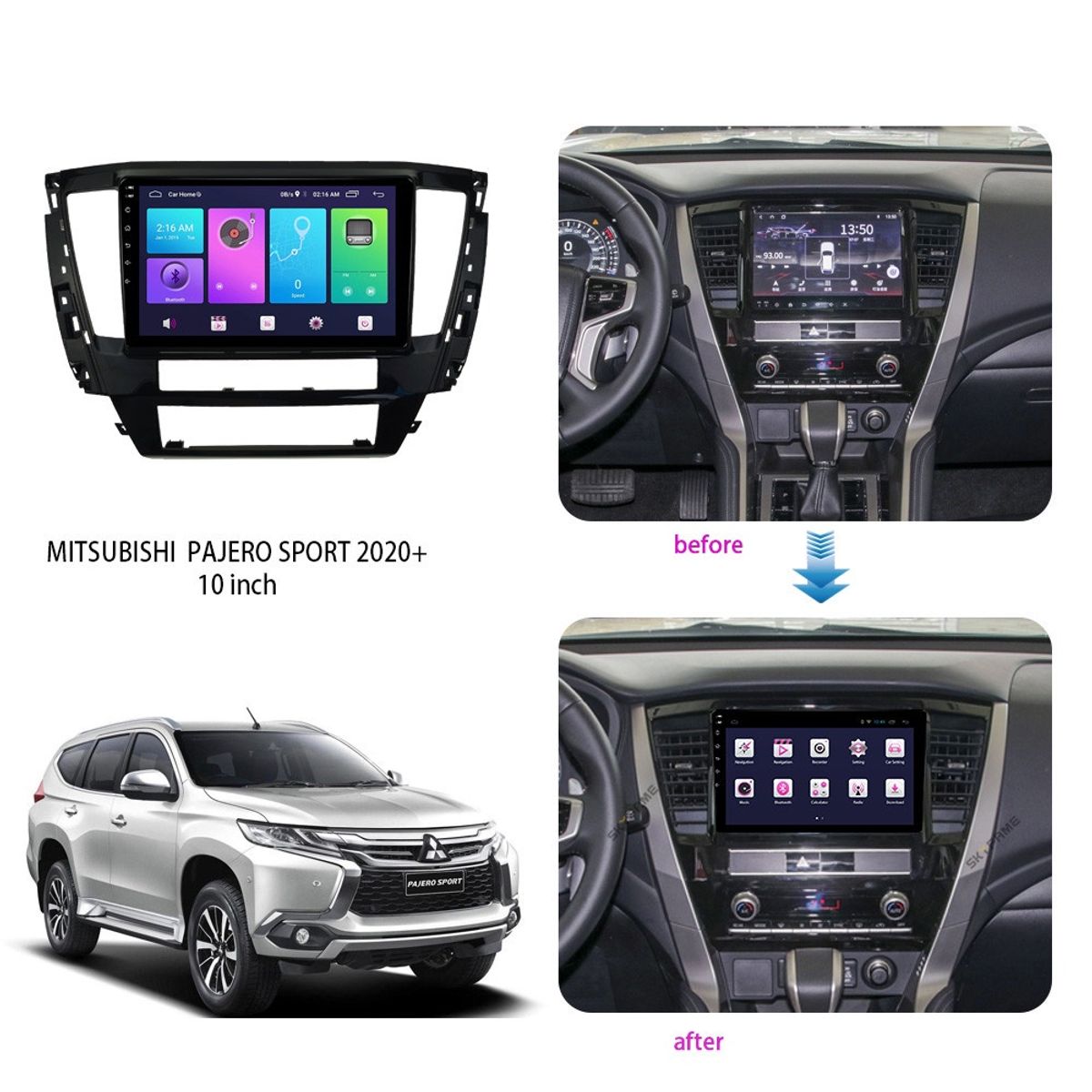 GENERICO - Autoradio Android Mitsubishi Montero Sport 2016-2019   cámara Gratis