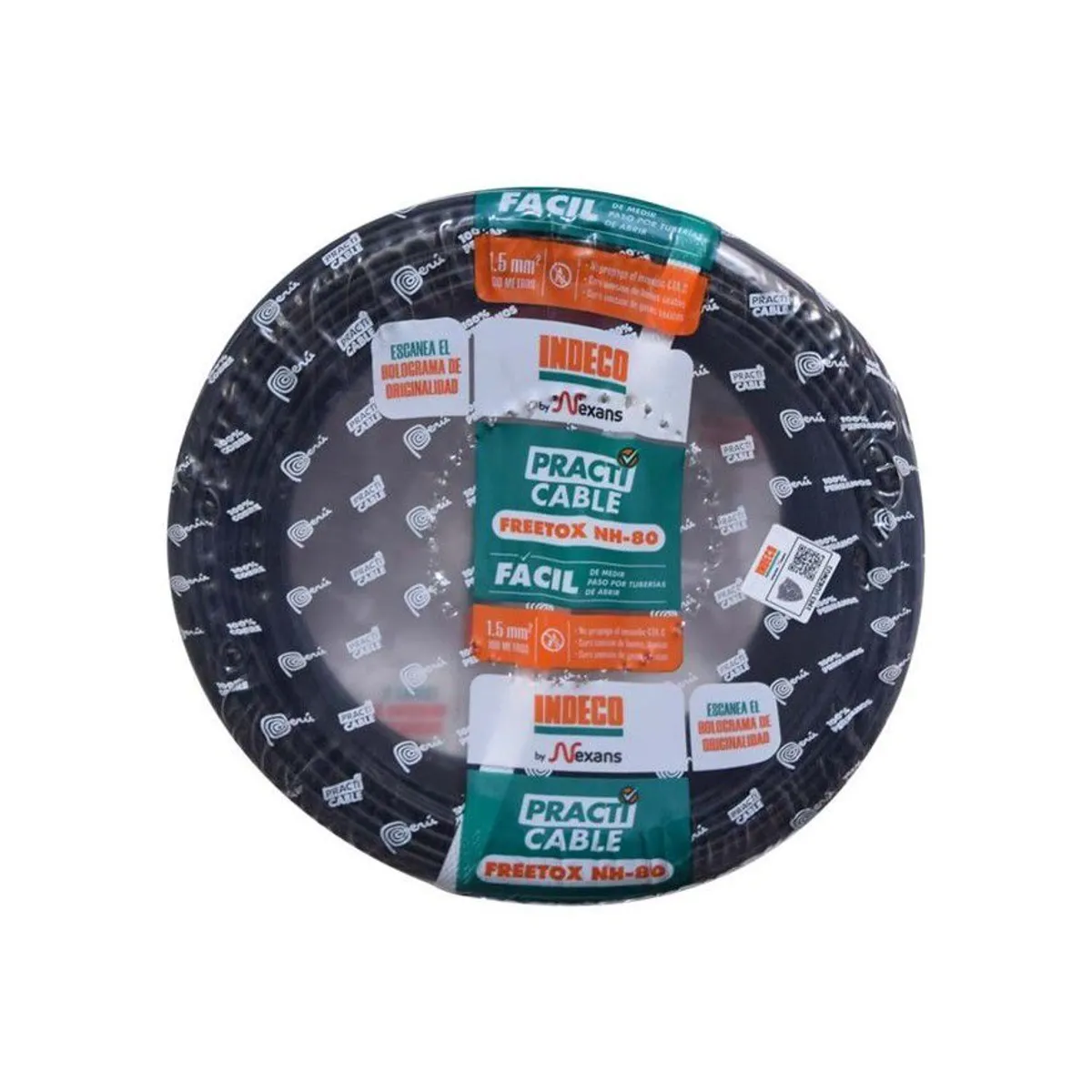 INDECO - CABLE H-4.0PC FREETOX- PC NH-90 450-750 V 4.0 MM2 INDECO - NEGRO