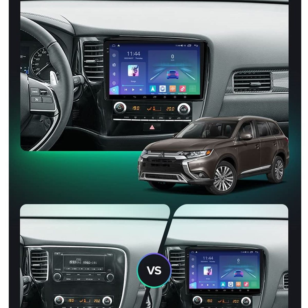GENERICO - Autoradio Android Mitsubishi Outlander 2018-2021 cámara Gratis