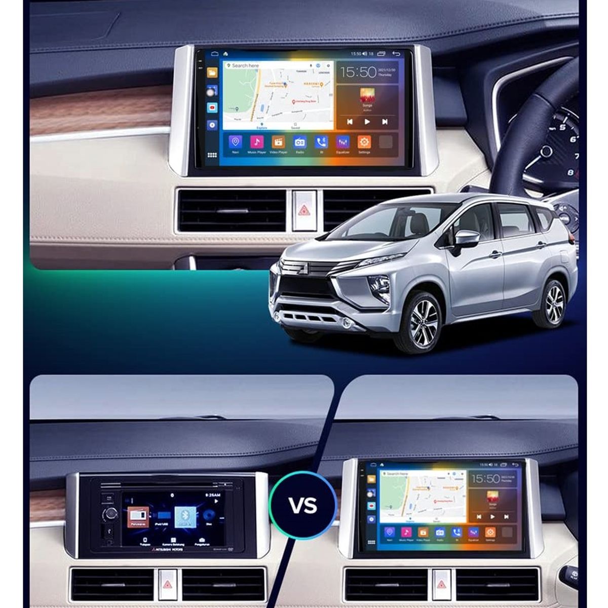 GENERICO - Autoradio Android Mitsubishi Xpander 2018-2019 cámara Gratis