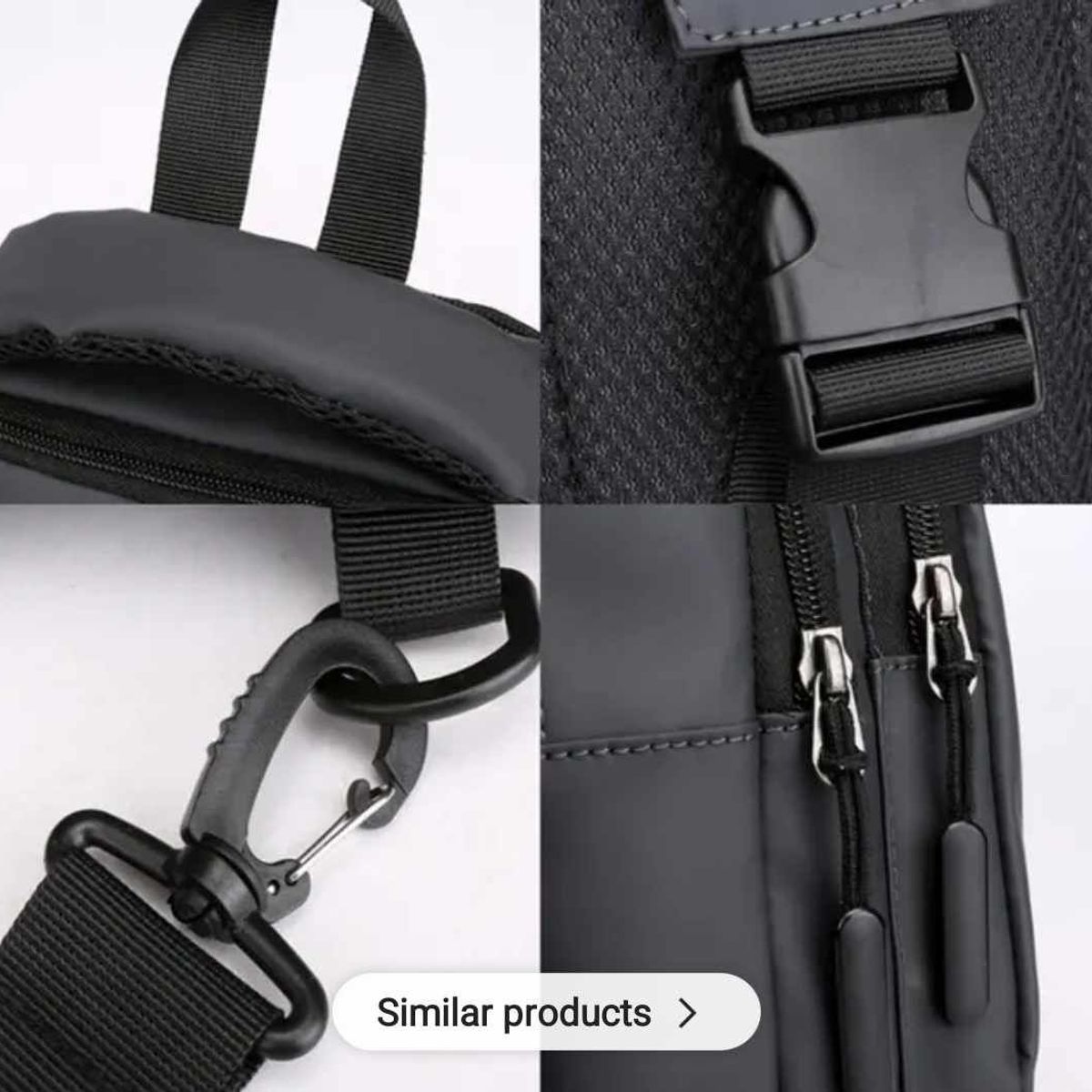 GENERICO - Morral Elegante tipo Mochila Antirrobo de Hombre con carga USB Pechera