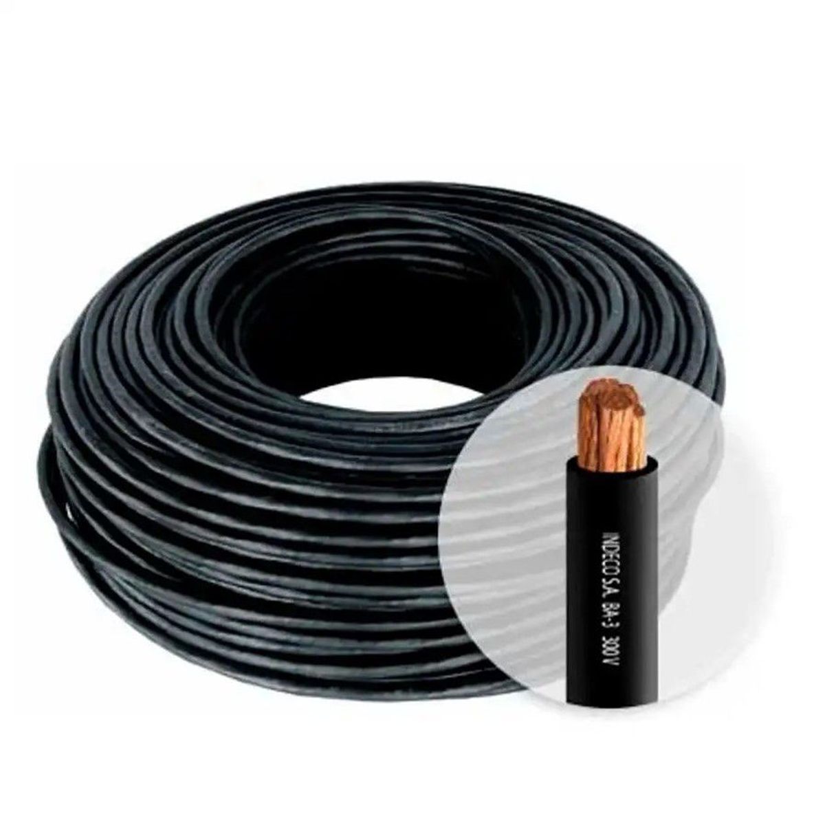 INDECO - CABLE GPT8 AUTOMOTRIZ INDECO GPT-8 AWG - NEGRO