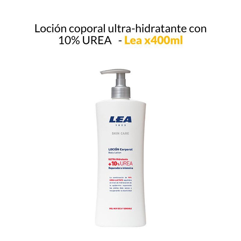 GENERICO - Loción corporal ultra-hidratante con 10 UREA - Lea x400ml