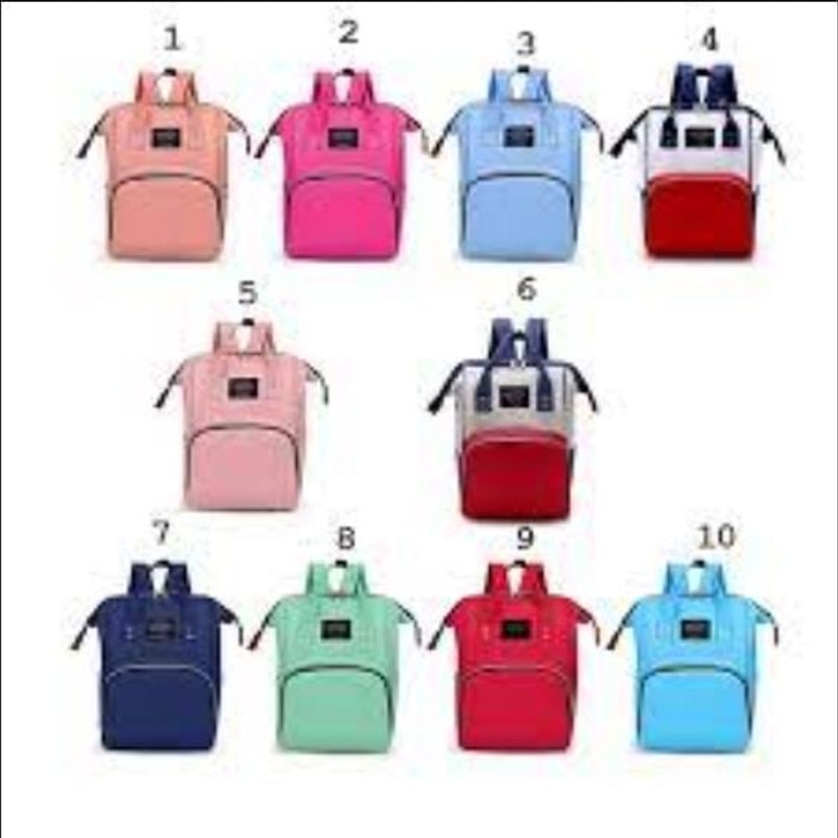 GENERICO - Pañalera Mochila Maternidad Impermeable color al zar