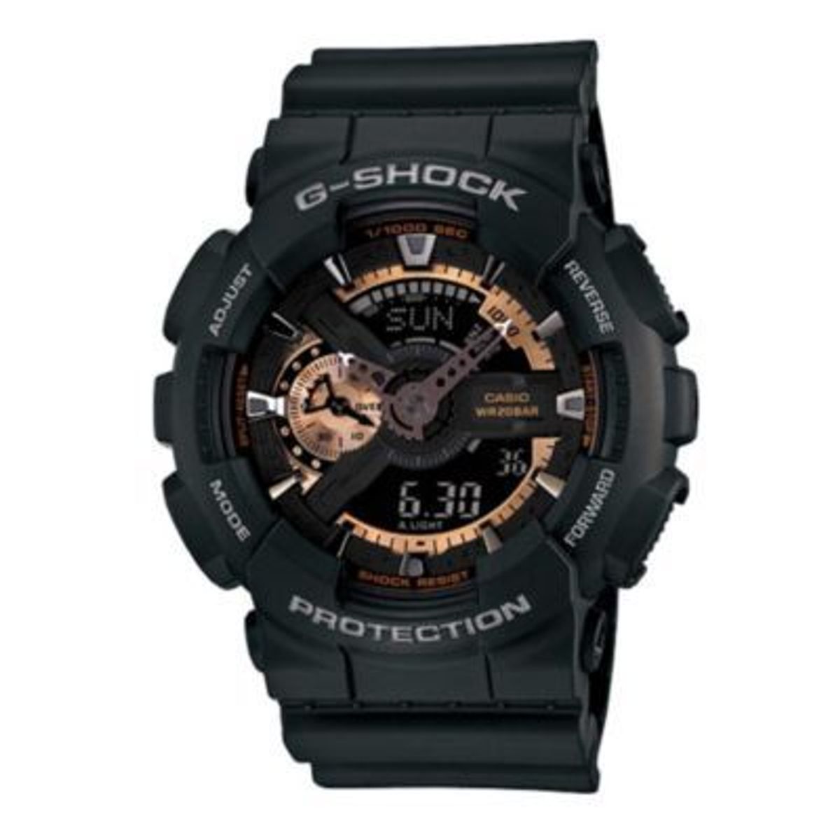 G-SHOCK - Reloj G-Shock negro GA-110RG-1A