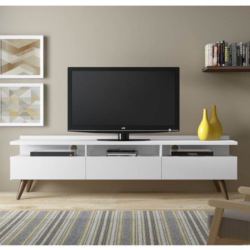 VENTITAS HOME - Mesa de Tv Vintage 65” Elliot Ventitas Perú Blanco
