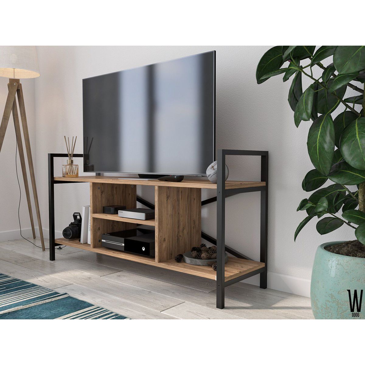 VENTITAS HOME - Mesa de Tv Industrial 50” Ganinha Ventitas Perú Gales