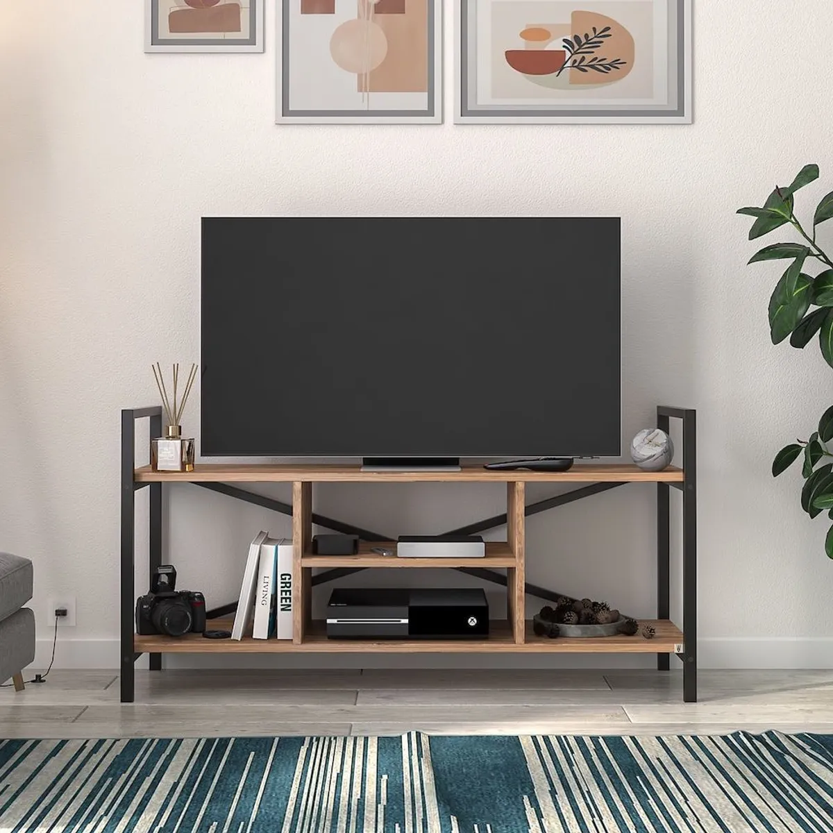 VENTITAS HOME - Mesa de Tv Industrial 50” Ganinha Ventitas Perú Gales