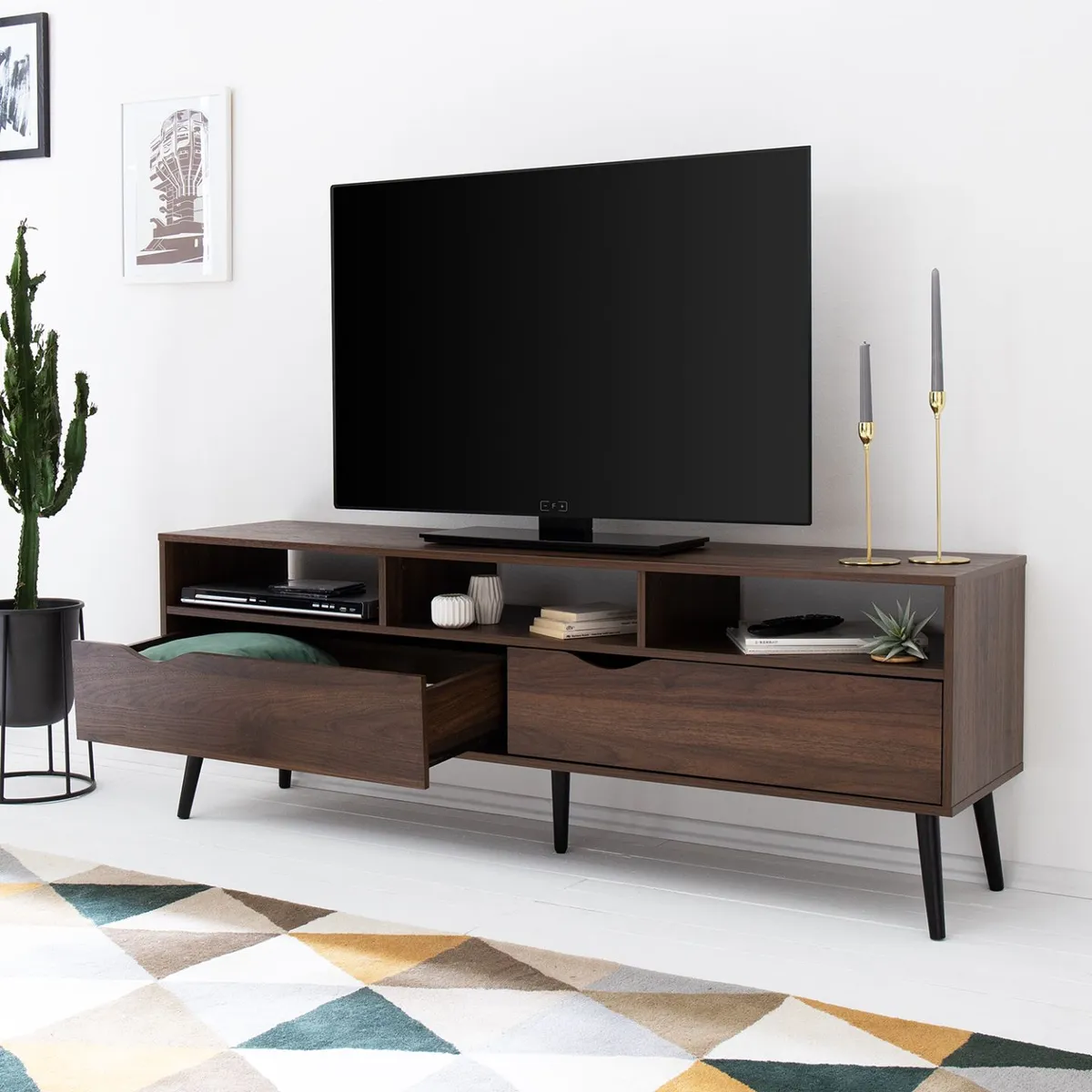 VENTITAS HOME - Mesa de Tv Vintage 65” Irene Ventitas Perú Chocolate