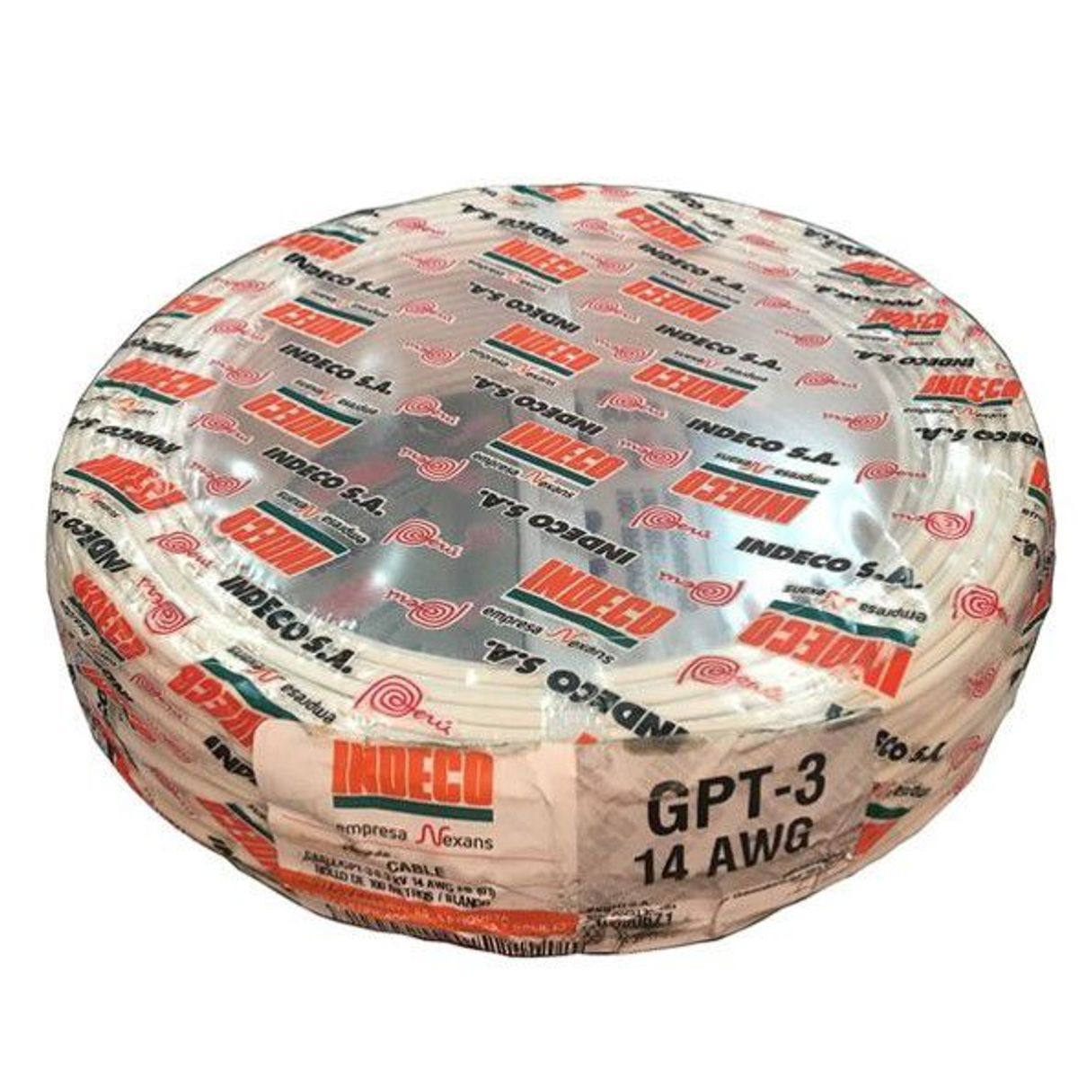 INDECO - CABLE GPT14 AUTOMOTRIZ INDECO GPT-14 AWG - BLANCO
