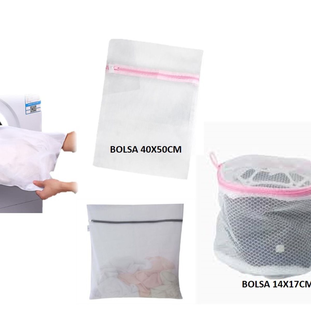 GENERICO - Set de 2 Bolsas Para Lavado Lavadora Ropa Delicada