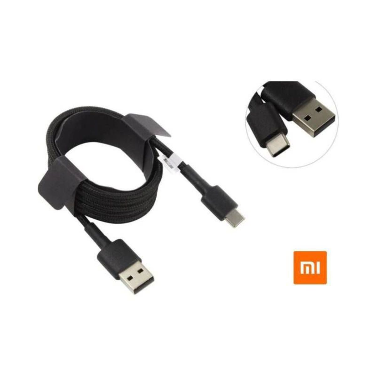 XIAOMI - Cable Xiaomi Trenzado USB a Tipo C 1M - Negro.