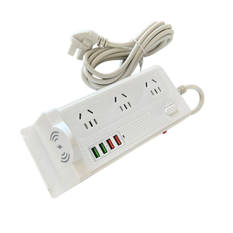 GENERICO - ENFUCHE TOMACORRIENTE CON PUERTO USB Y  CARGA MAGNÉTICA PARA IPHONE