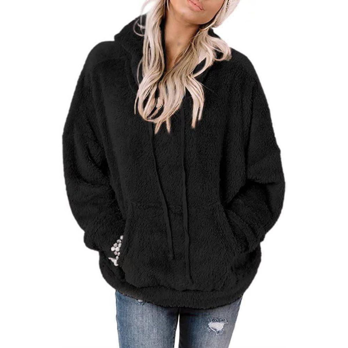 BLWOENS - Abrigo acolchado para mujer - Negro