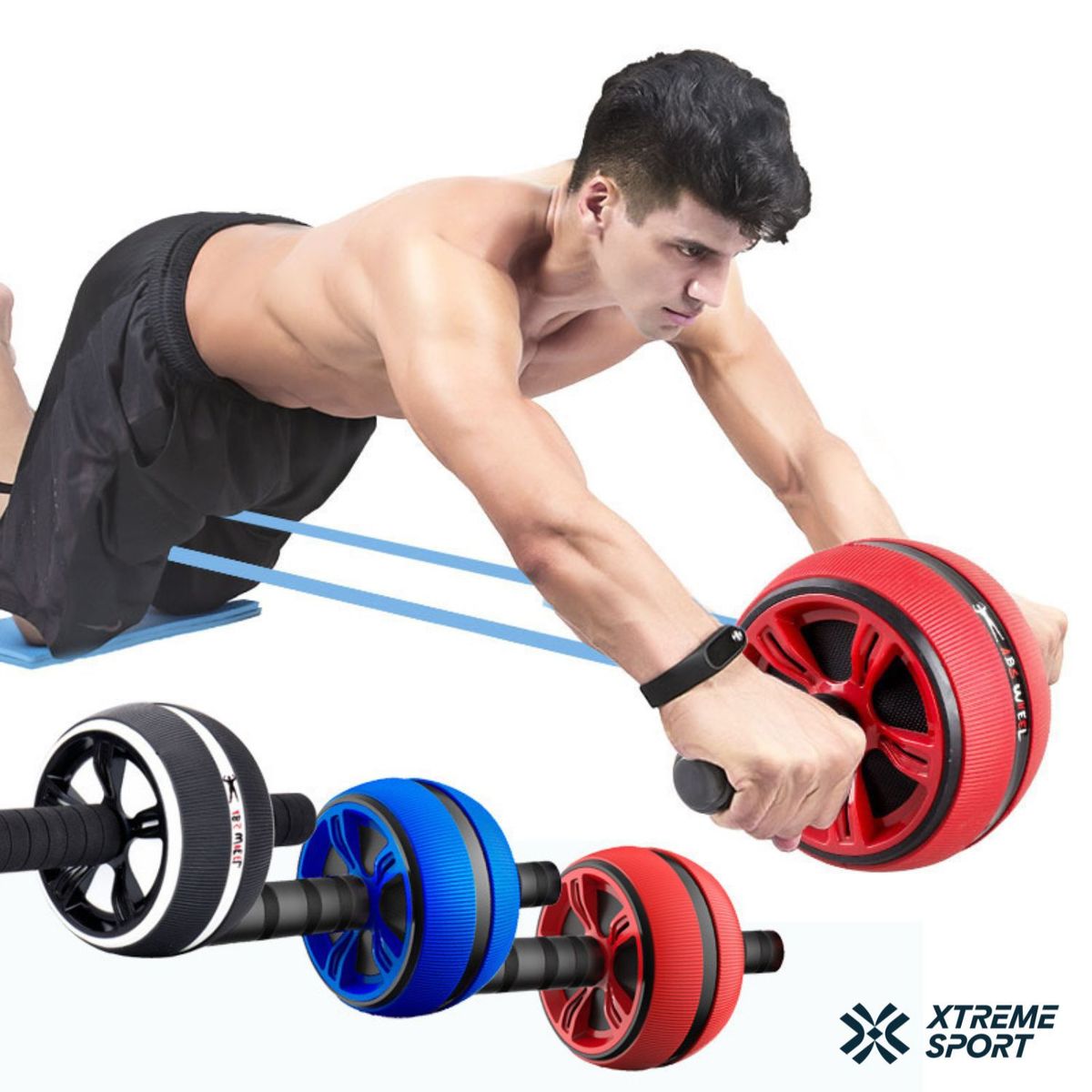 XTREME SPORT - Rueda de Abdominales Rodillo para Entrenamiento AB wheel