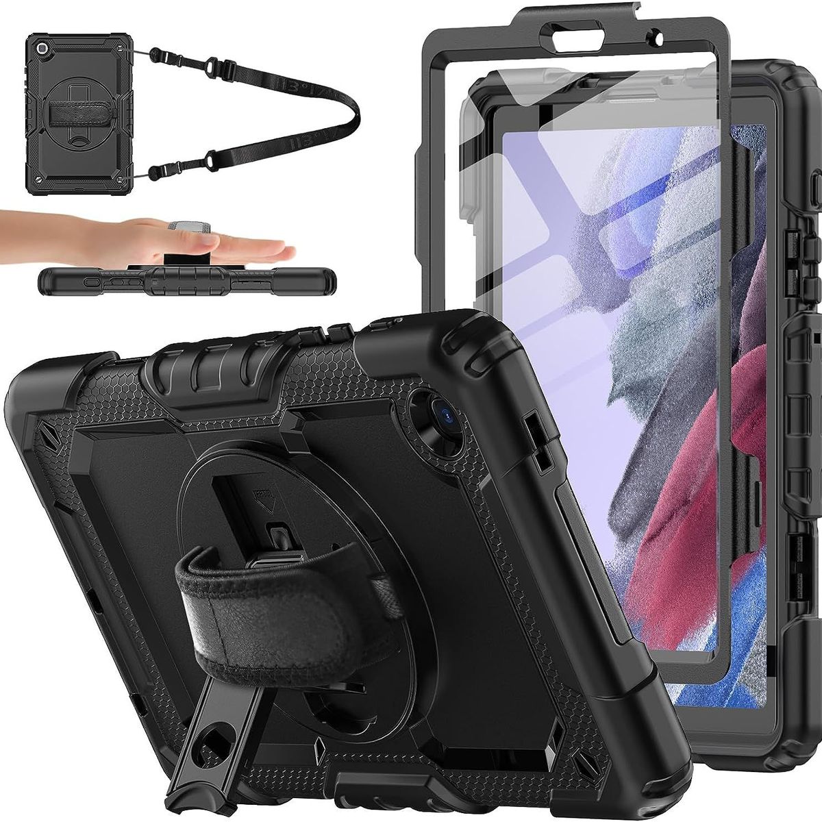 GENERICO - Funda Antishock para Tablet Samsung A7 lite Negro