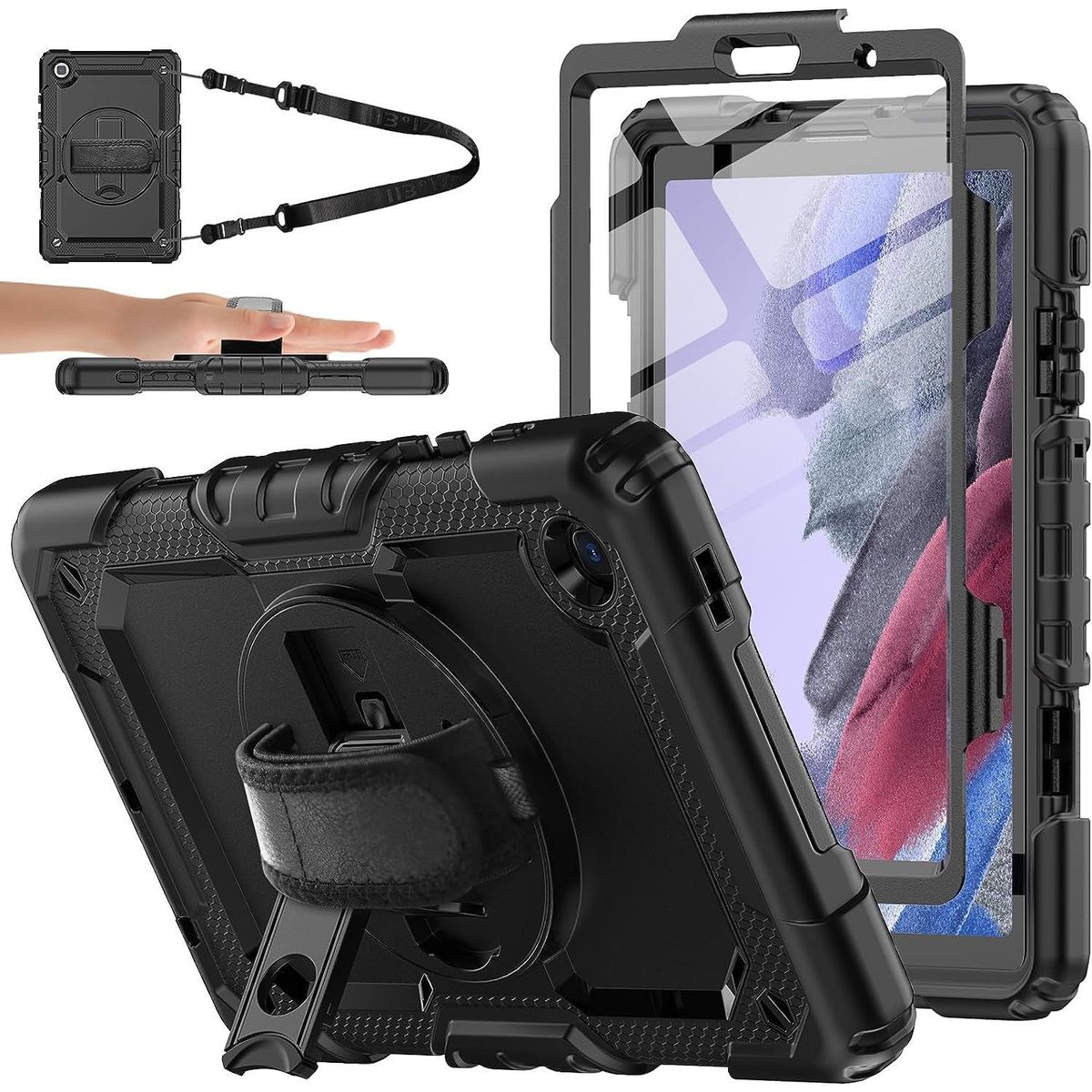 GENERICO - Funda Antishock para Tablet Samsung A7 lite Negro