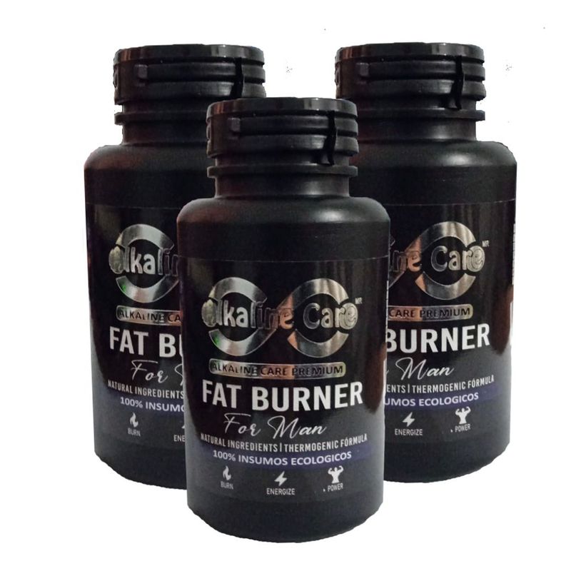 ALKALINE CARE - Natural Fat Burner for Men (Quema Grasa Natural 300 Cápsulas)