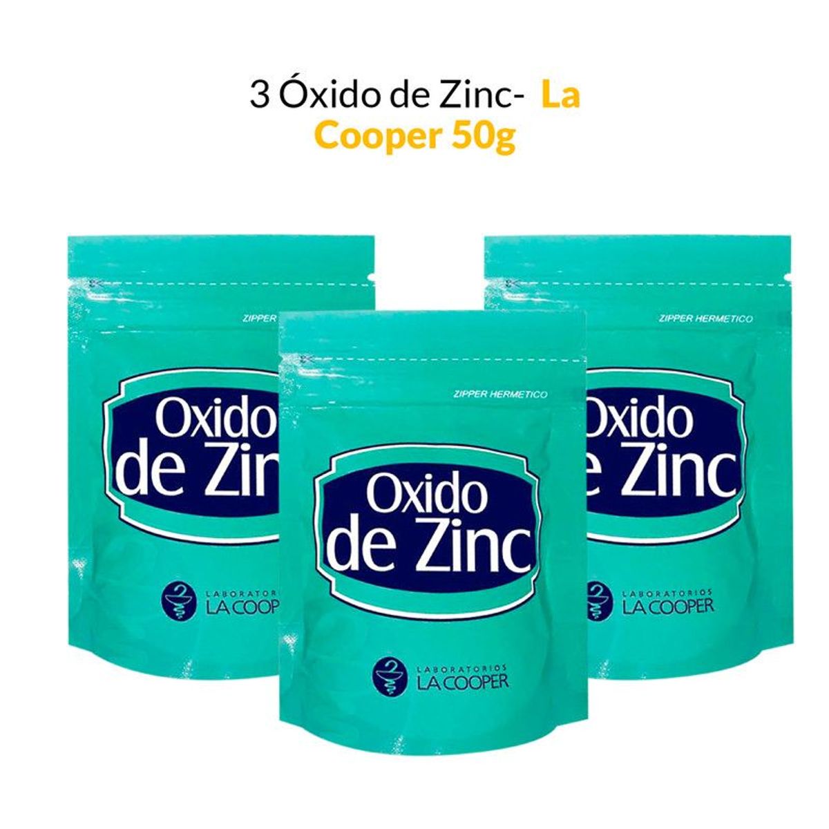 GENERICO - 3 Óxido de Zinc - La Cooper x 50g