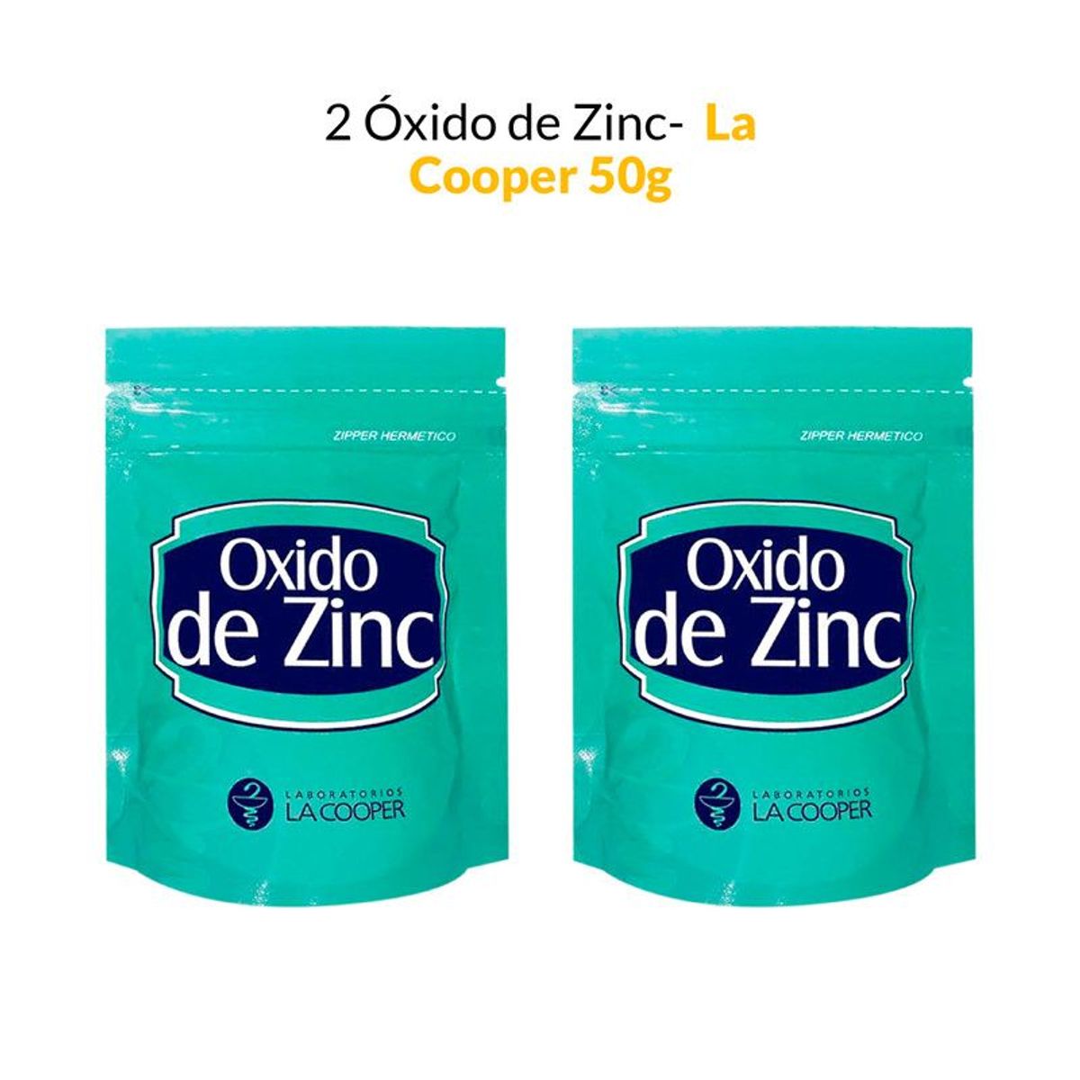 GENERICO - 2 Óxido de Zinc - La Cooper x 50g