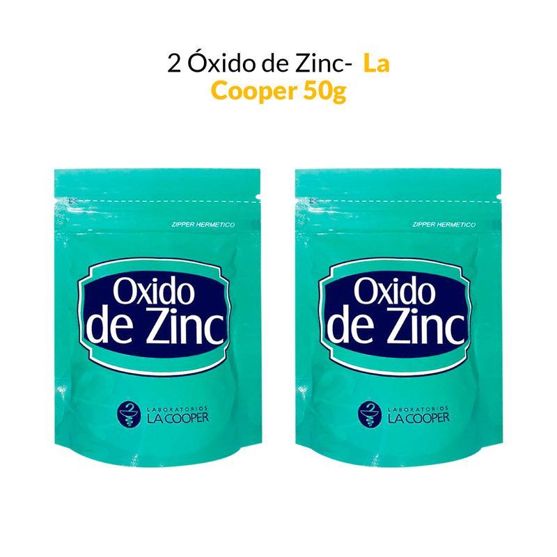 GENERICO - 2 Óxido de Zinc - La Cooper x 50g