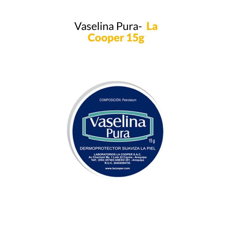 GENERICO - Vaselina Pura La Cooper x 15g