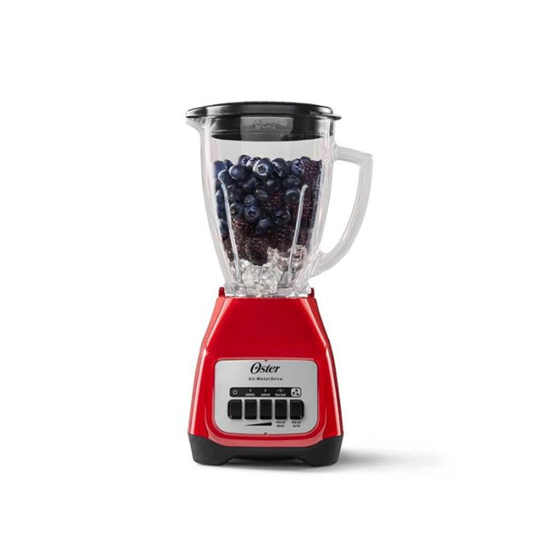 OSTER - LICUADORA 2112116 550W BOTONES ROJA