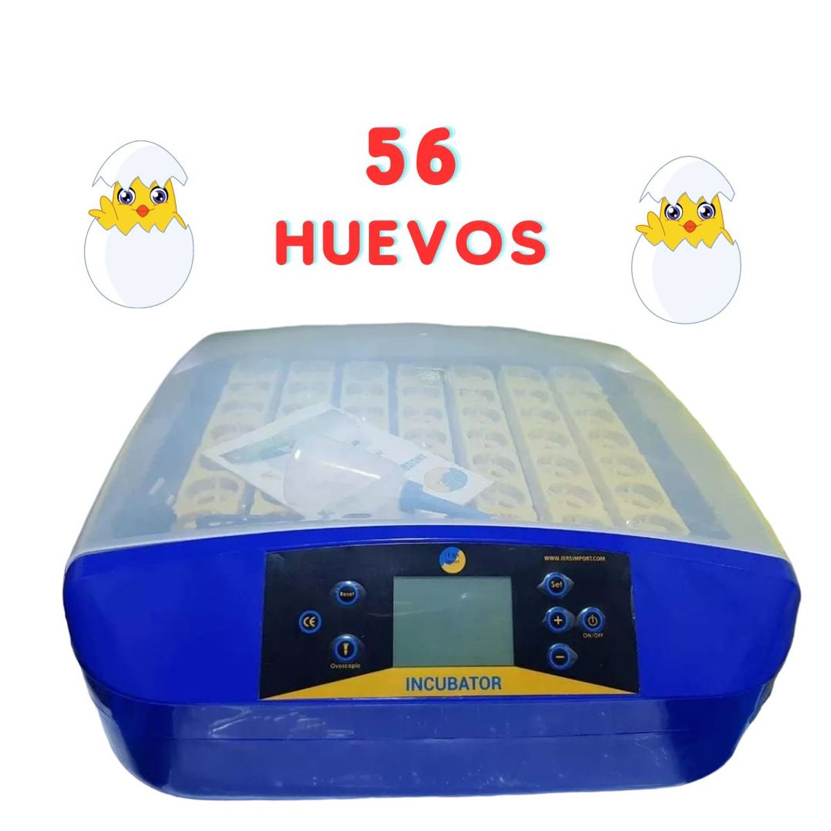 GENERICO - INCUBADORA AUTOMÁTICA 56 HUEVOS MANUAL EN ESPAÑOL