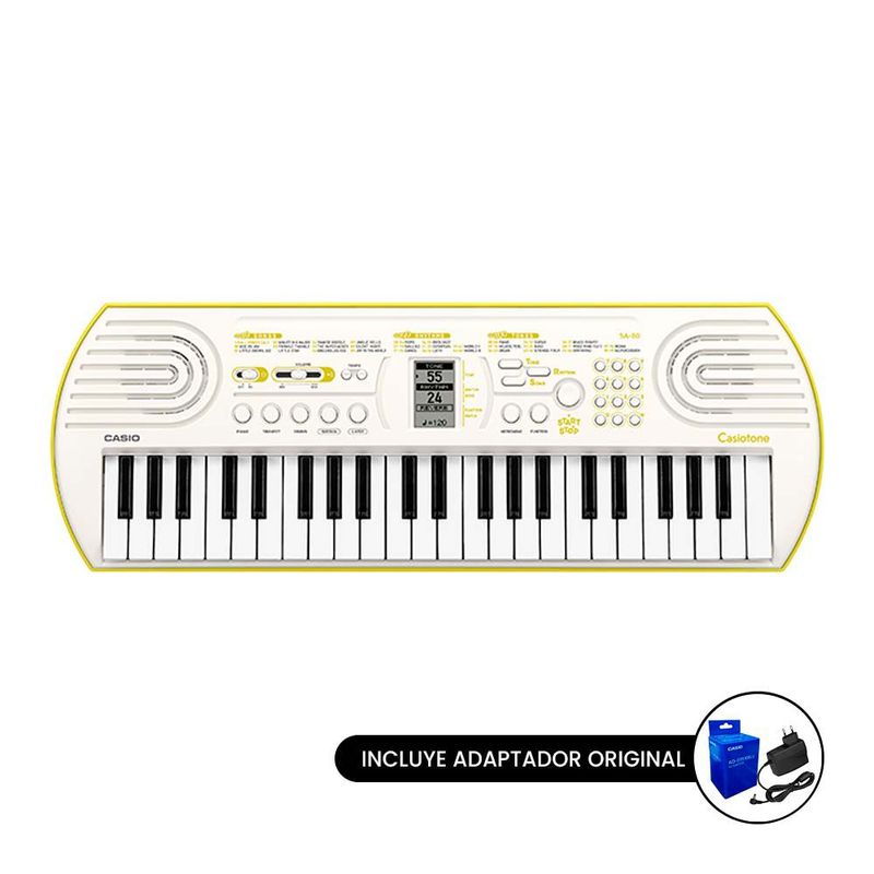 CASIO - TECLADO ELECTRONICO CASIO SA-80H2-ADAP BLANCO