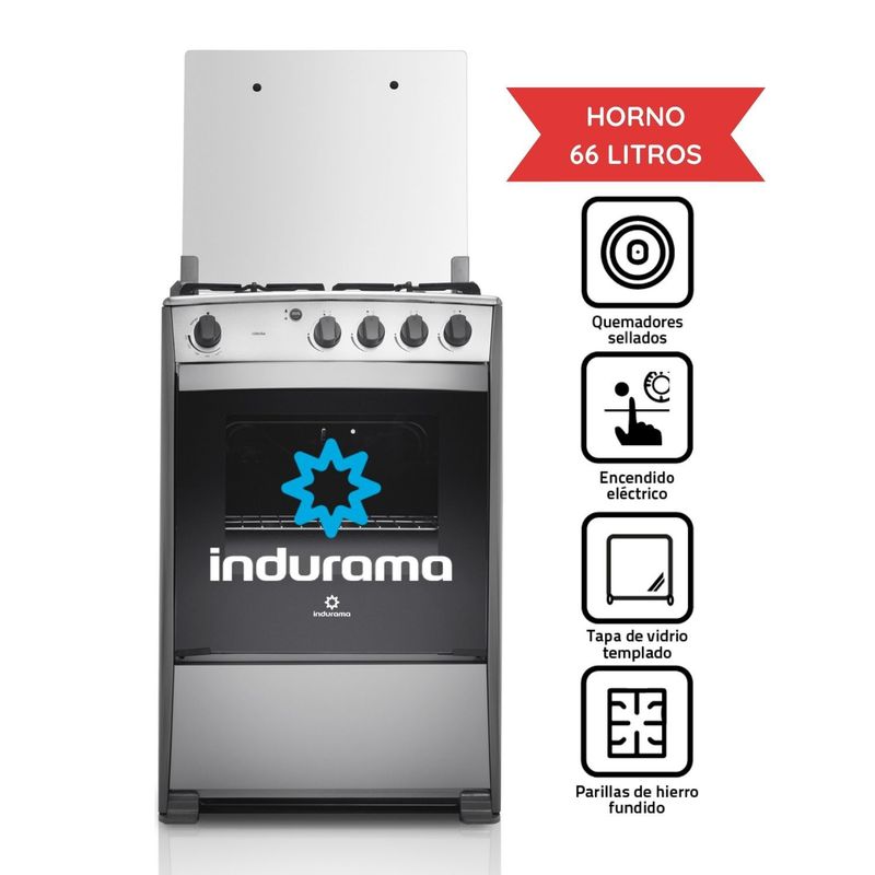 INDURAMA - Cocina a Gas Indurama Coruña QZ 4 Hornillas