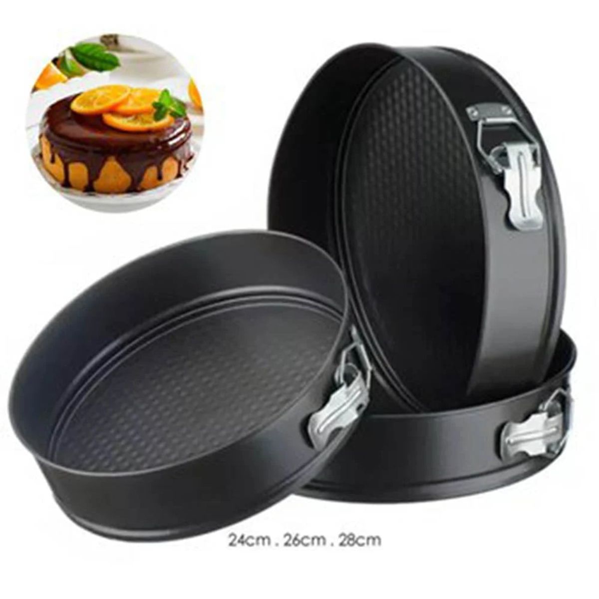 GENERICO - SET DE TRES MOLDES PARA KEKE PASTEL TORTA - CIRCULAR