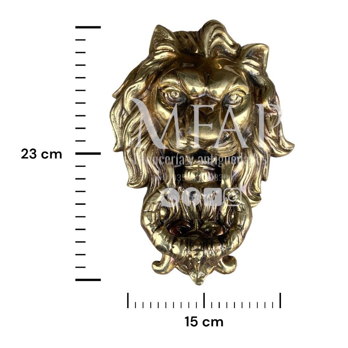 MFAP BRONCERIA Y ANTIGUEDADES - aldaba de león en bronce
