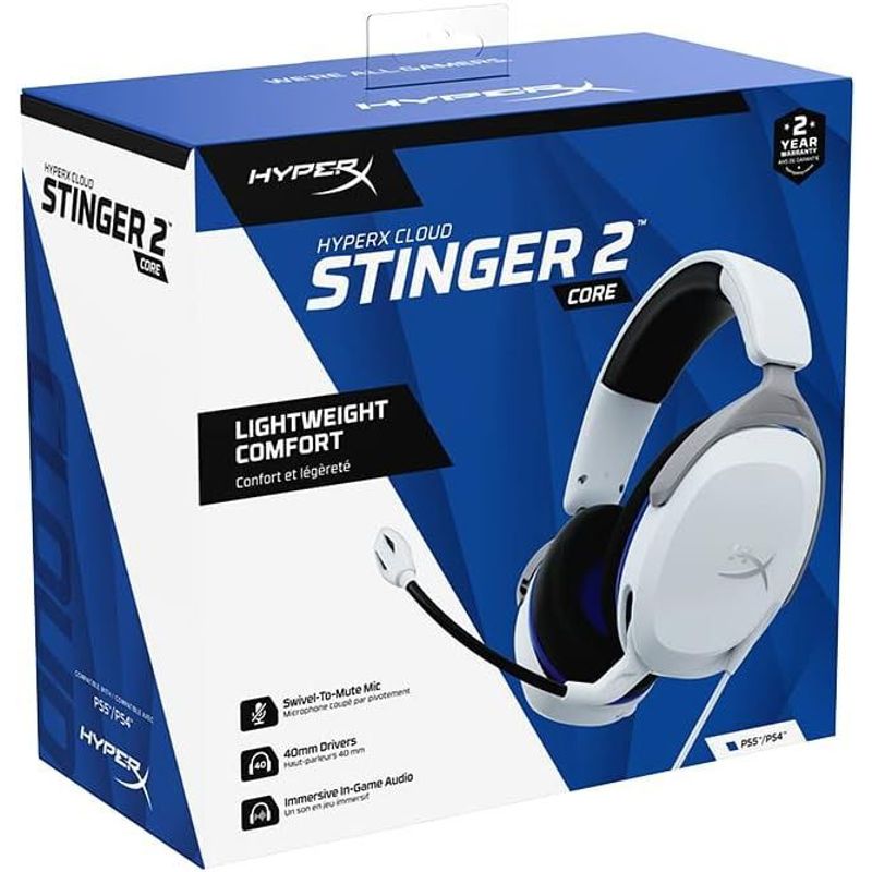 HYPERX - Auriculares gaming HP HyperX Cloud Stinger 2 Core Blanco