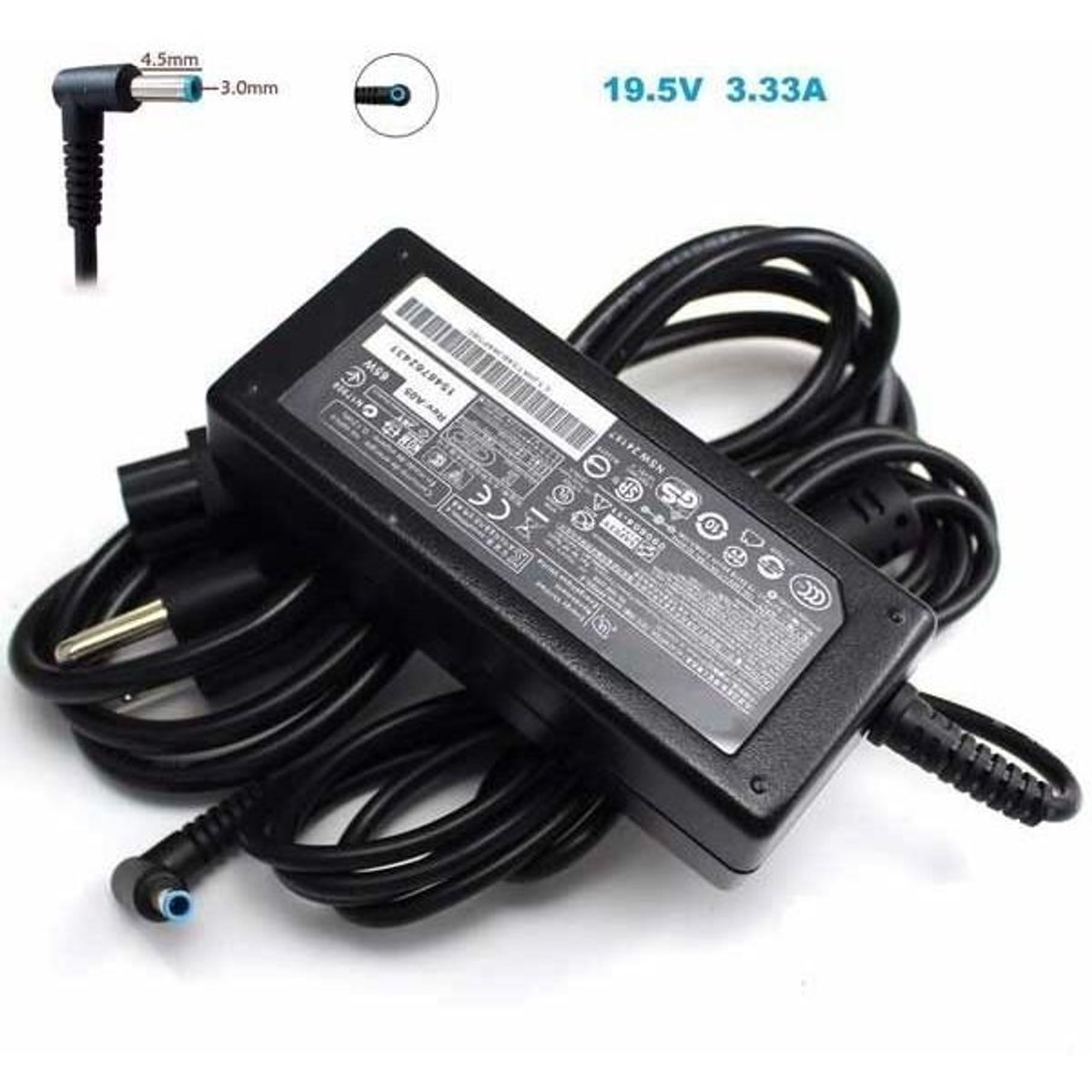GENERICO - Cargador Compatible con HP 19.5V. 3.3A. 65W. 4.5X3.0. mm  Punta Azul