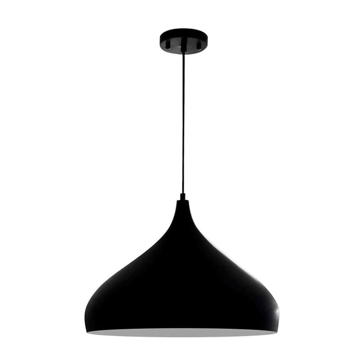 GENERICO - Lámpara colgante kiss negro e27