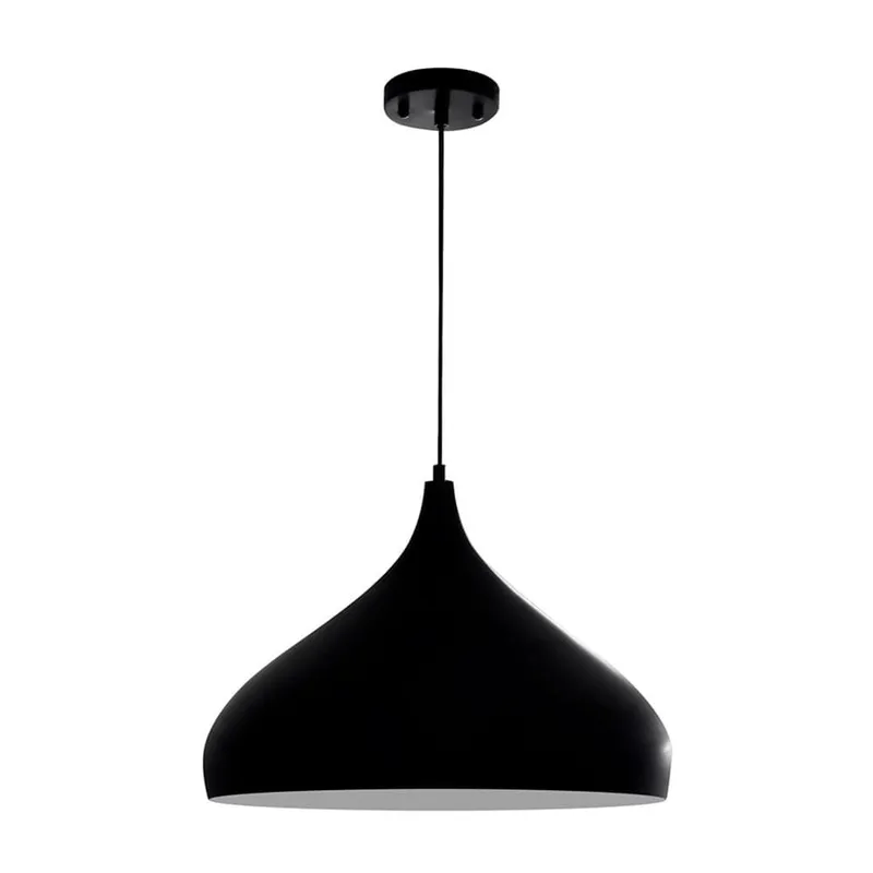 GENERICO - Lámpara colgante kiss negro e27