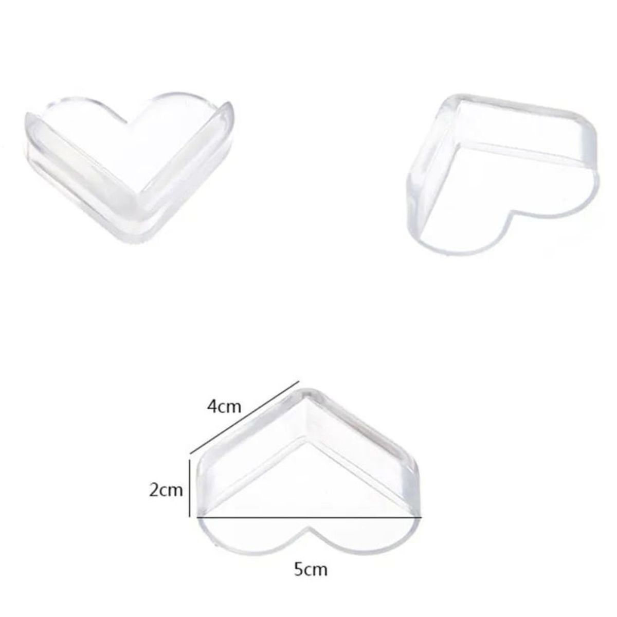 GENERICO - Protector de Esquinas para Bebes Muebles Transparente x4