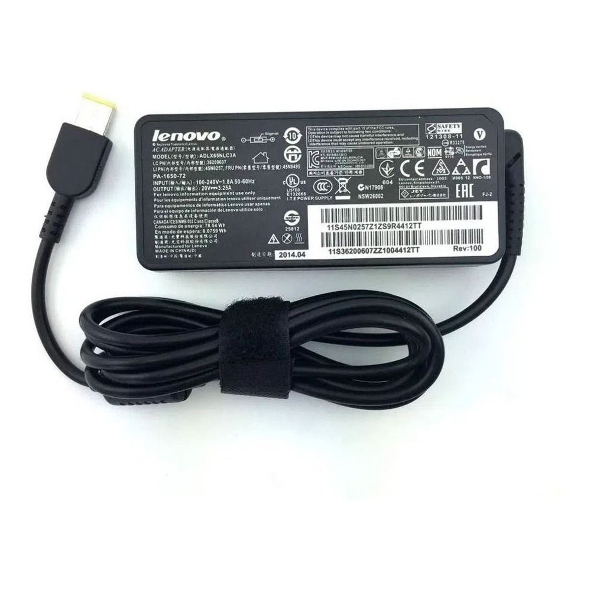 GENERICO - Cargador Compatible con LENOVO  20V 3.25A 65 W Punta USB