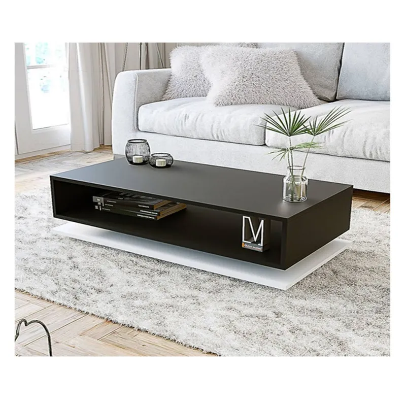 AMUEBLE - MESA DE CENTRO MELAMINA  * GINA *  NEGRO  AMUEBLE