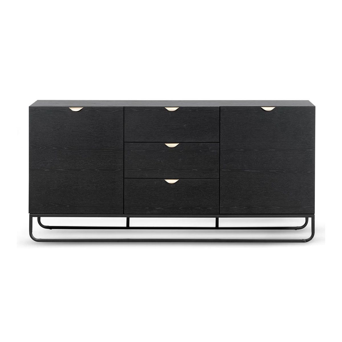 VENTITAS HOME - Aparador Vanguardista Sabrina Ventitas Home Roble Negro