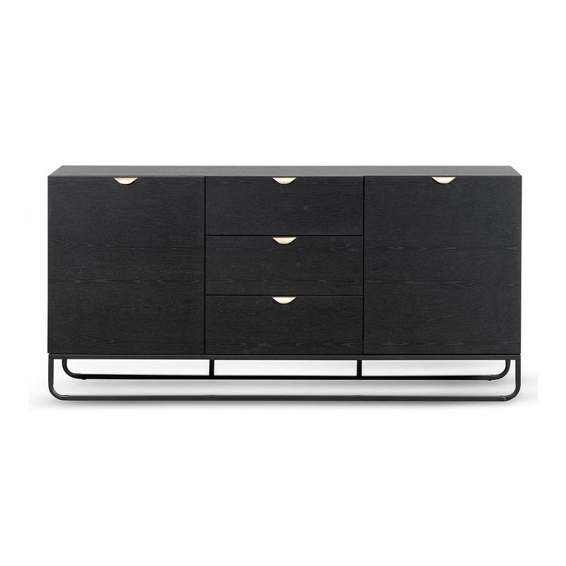 VENTITAS HOME - Aparador Vanguardista Sabrina Ventitas Home Roble Negro