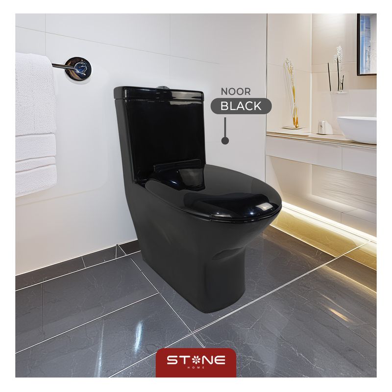 STONE - INODORO ONE PIECE MINIMALISTA NOOR BLACK STONE