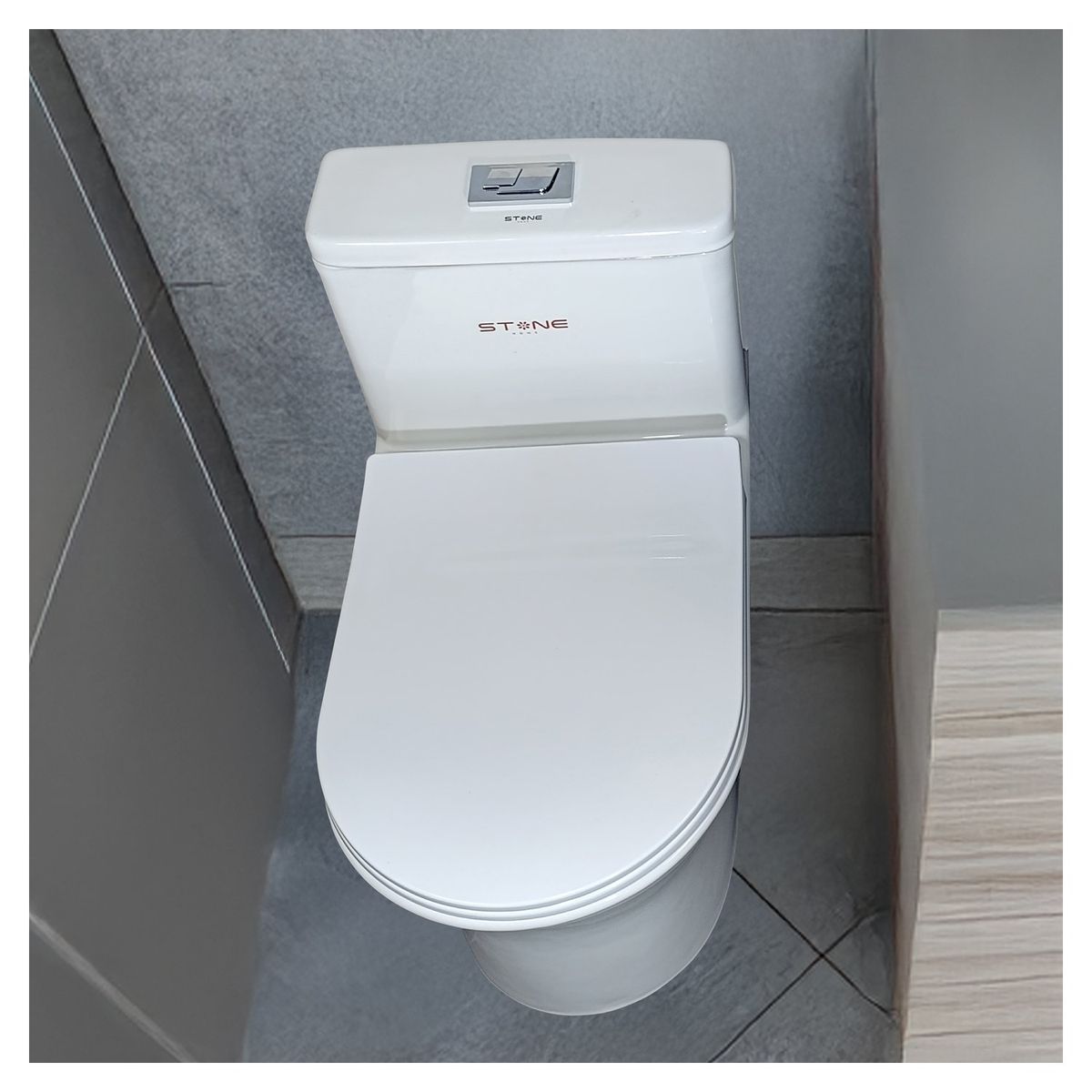 STONE - INODORO ONE PIECE MINIMALISTA STAN BLANCO STONE